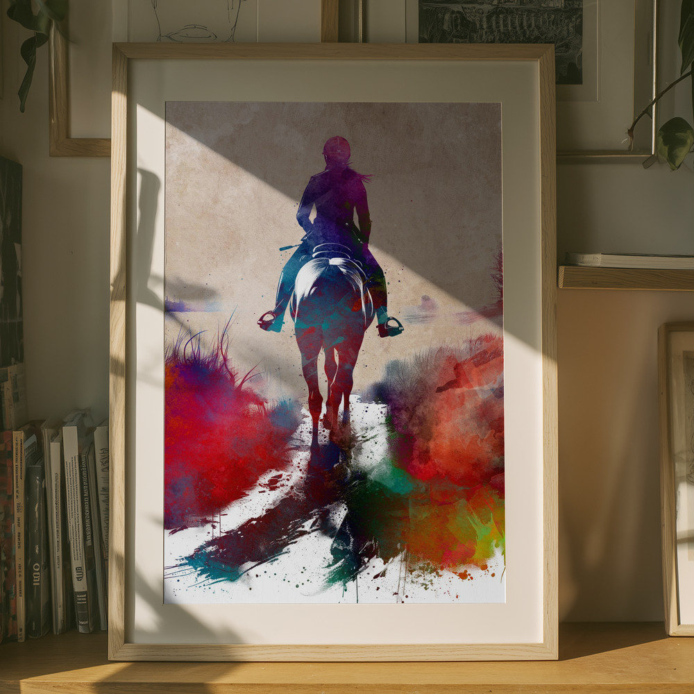 Brayden Studio Sport Horserider art | Wayfair.co.uk