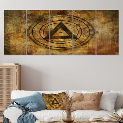 Ancient Tribal Signs - Signs & Rules Wall Art Decor 5 Piece
