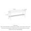Banc à chaussures scandinave minimaliste en bois massif pour hall d'entrée