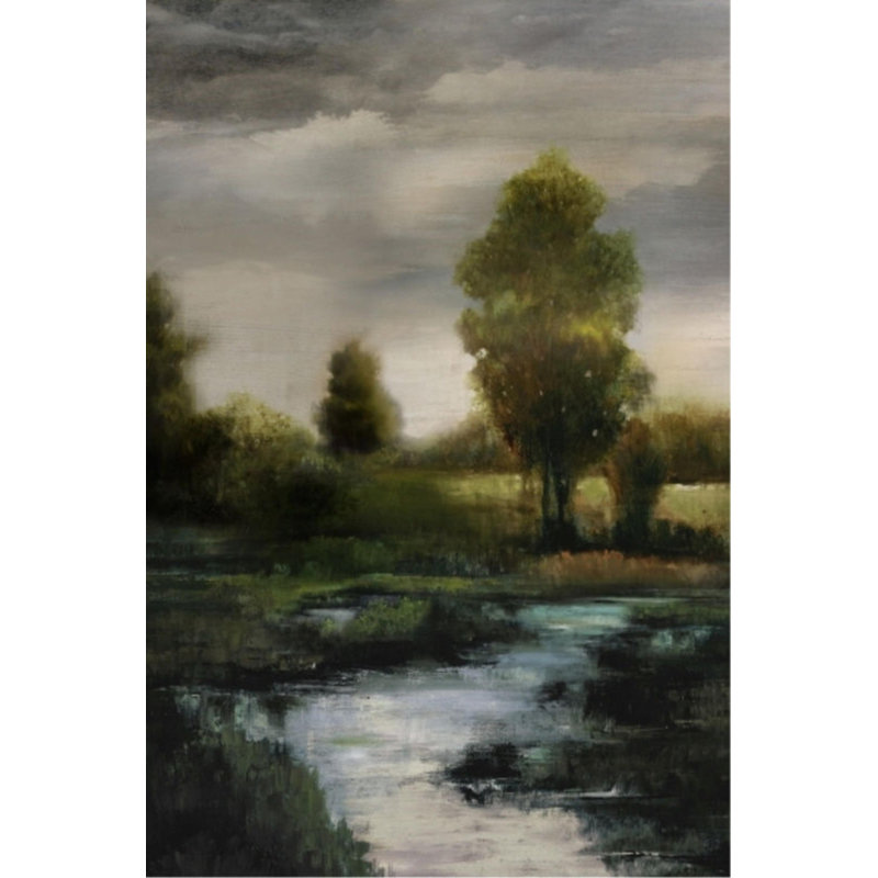 The Neighbors Stream Print by Janice Aron, 60" H x 40" W x 1.5" D, Outdoor