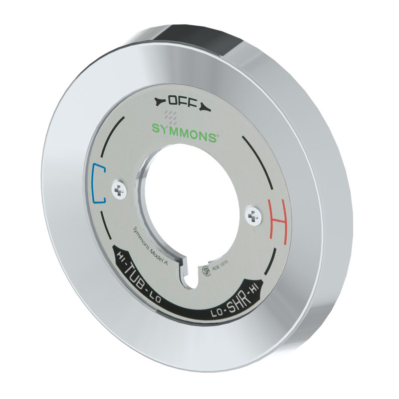 Temptrol Model A Escutcheon Kit in Polished Chrome