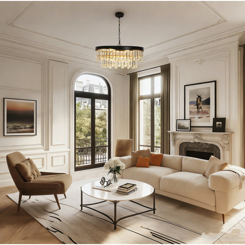 Kethe 9 - Light Dimmable Drum Chandelier