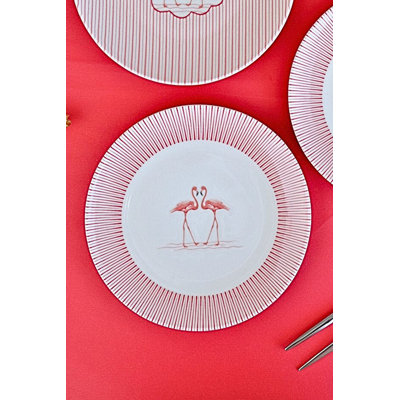 Ensemble d'assiettes à dessert de qualité supérieure (4 pièces), 7,9 po x 7,9 po x 0,8 po | 100% en porcelaine, va au lave-vaisselle et au micro-ondes | Conception élégante pour servir des desserts, des apéritifs et des collations, parfaite pour les fêtes et l'utilisation quotidienne