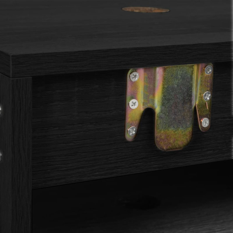 Vanity & Mirror Set, Black