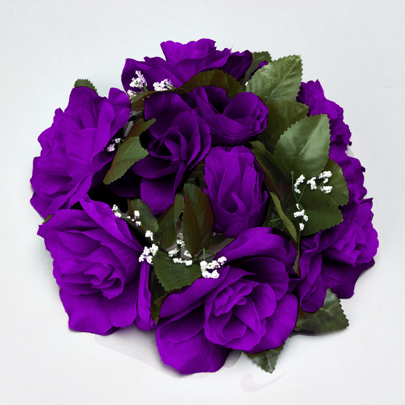 Arrangement floral fleur de roses, Mauve