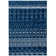 Tapis bleu marine à motif géométrique Cobos