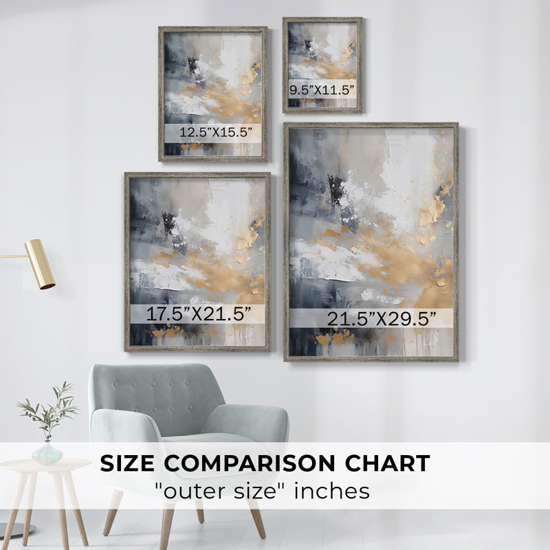 Reproduction encadrée FLORAL Series CECLV III - bois massif, H 15 po x l 12 po