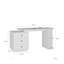 Bureau de bureau moderne extensible avec tiroirs de rangement, tablettes ouvertes et ports de chargement pour adolescents et étudiants