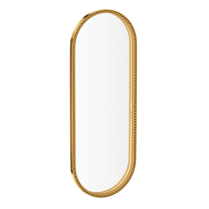 Iron Oval Wall Mirror, 42" x 16"