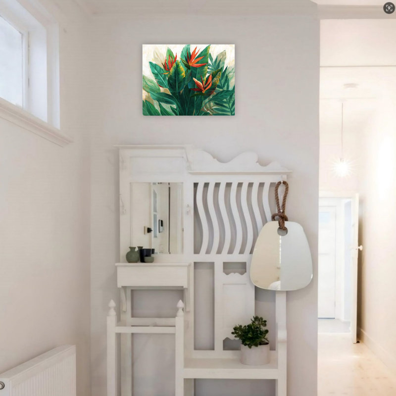 «Tropics Plants», art mural sur toile 24 po x 18 po