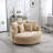 Oversized Slipcovered Accent Barrel Chair-100902702
