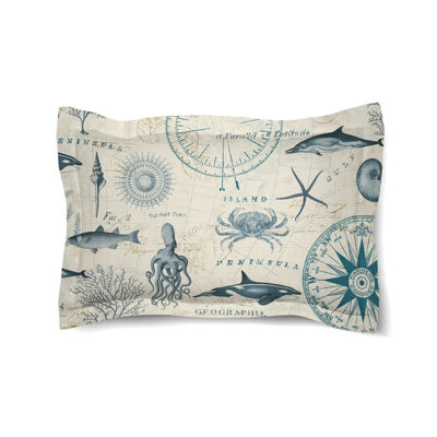 Laural Home Ocean Life Duvet Sham