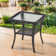Valierius Durable Outdoor Side Table With UV-Resistant Wicker, And Tempered Glass - Ideal For Patios, Gardens, And Poolside Relaxation