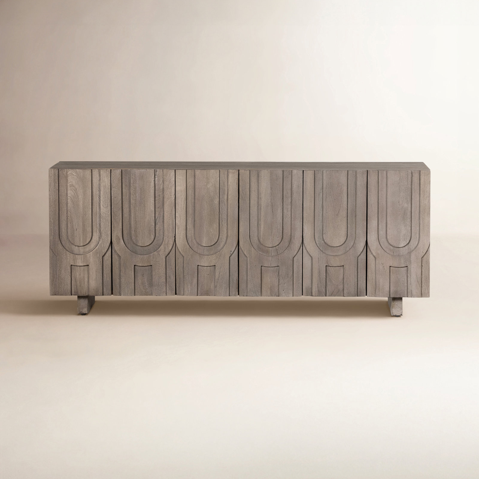 Soraya 72'' Media Console, Aged Gray