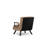 1-Seat Sofa-Bed with Adjustable Backrest, Light Brown | 100% Metal Frame & 100% Polyester Fabric | Dimensions: 26.8 x 26.4 x 16.1 inches | Easy Conversion to Bed | Max Weight Capacity: 220 lbs | Rebonded Foam Cushioning