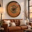 Horloge murale avec engrenages en mouvement de The The Gear, SD-LI_ 24 po ronde