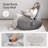 Nursery Rocking Chair Glider with Ottoman for Breastfeeding, Dark Gray-121886309