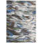 Tapis abstrait en laine bleu Ostby-21132252