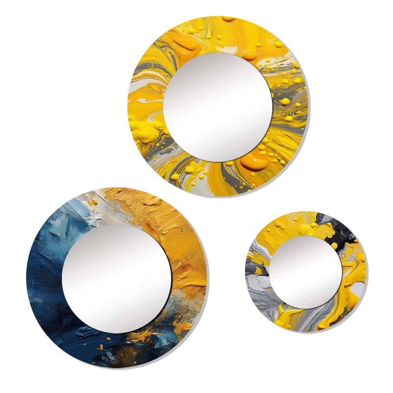 Benedicte Metal Round Mirror