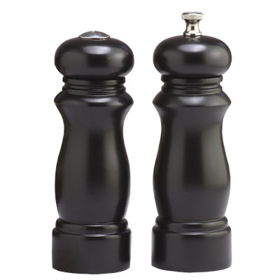 Brand Salem Wood No Power Source Required / Manual Salt & Pepper Mill Set