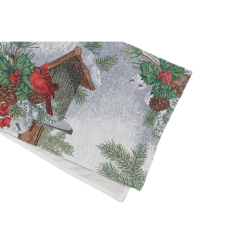 Tapestry Table Runner Birdhouse Cardinal - Set Of 2, 1
