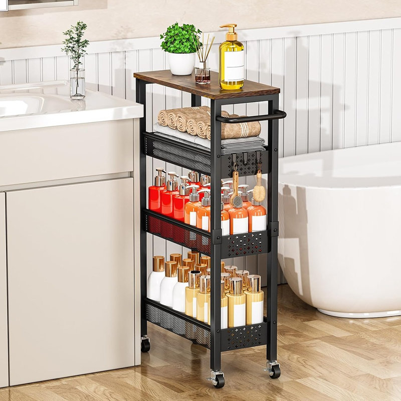 Organisateur de rangement à roulettes Slim