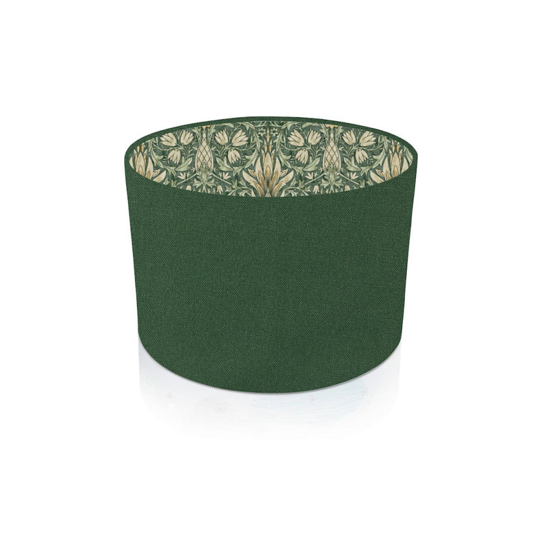 Cotton Drum Lamp Shade ( Screw On ), 18cm H x 20cm W x 20cm D