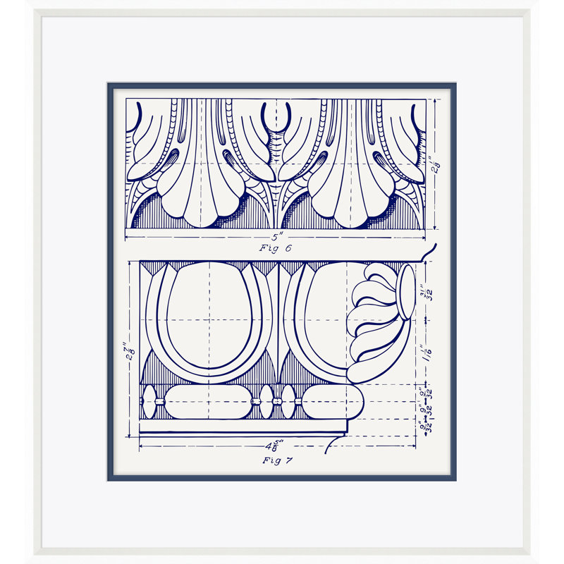 White Figure 7 Framed