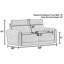 Fauteuil inclinable électrique Ayoka avec appui-tête réglable-466071818-424176059