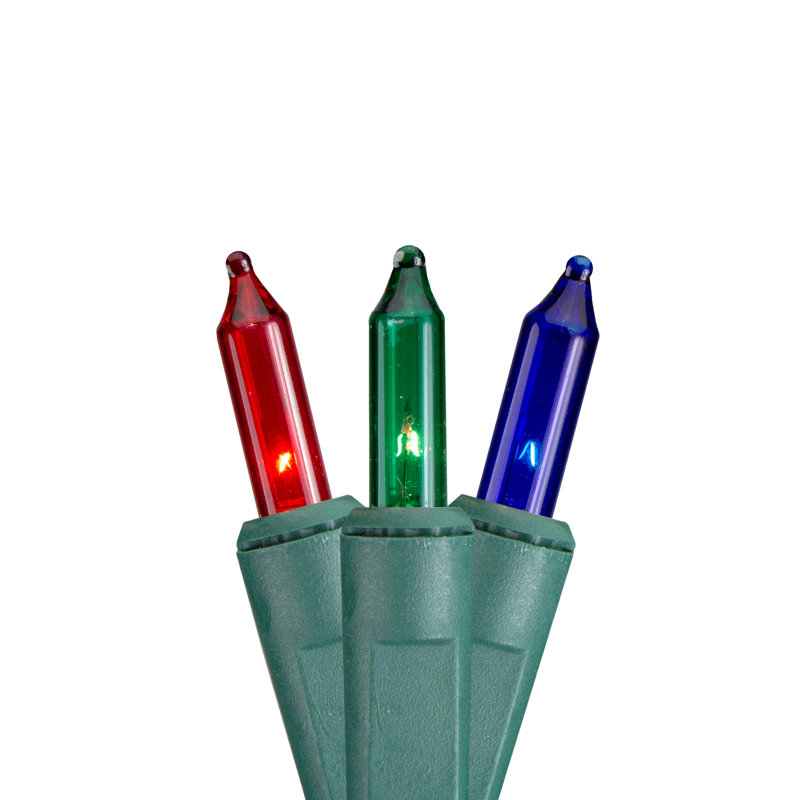 Multi-Function Mini Christmas Light Set - Multi-Color - Green Wire - 150Ct
