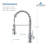 Blossom Chrome Finish Commercial Pull-Down Kitchen Faucet – Solid Brass Spring Sink Faucet with Single Handle, 1 or 3-Hole Installation for Farmhouse, RV, and Utility Sinks-26720415-49185583