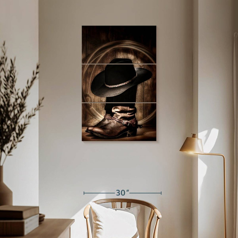 Prêt pour le rodéo Lelar Western, H 57 po x l 36 po