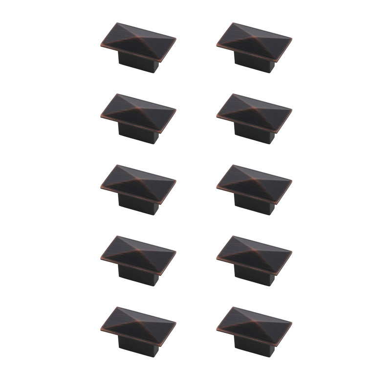 Jax 1.9" Length Rectangular Knob, Oil-Rubbed Bronze