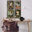 «Nouveau Mesdames with Floral Borders», ensemble de 4 impressions sur toile encadrées, design par The Dutch Lady-114316776-114316779