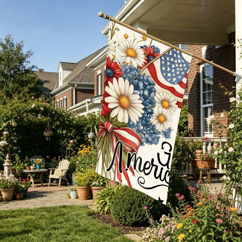 Drapeau suspendu Hello Sunshine, 35 po x 24 po / 90 x 60 cm avec œillets