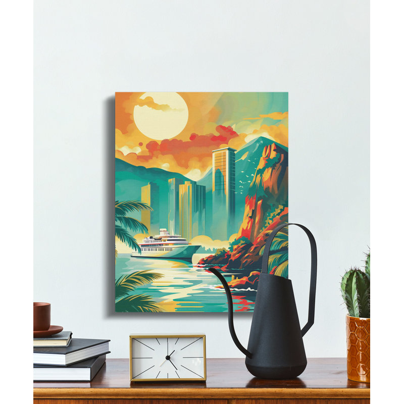 1 Piece Wrapped Canvas Wall Art Set, 76.2 cm H x 60.96 cm W