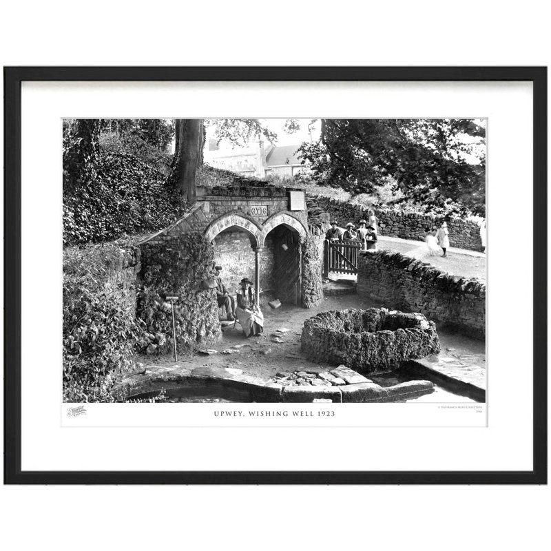 Upwey, Wishing Well 1923 by Francis Frith - Single Picture Frame Print, 28cm H x 36cm W x 2.3cm D