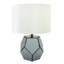 Lampe de table moderne à miroir en argent 17,25 po - 12 po x 12 po x 17,25 po