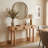 Mid Century Console Table With Solid Wood Legs-1203289243