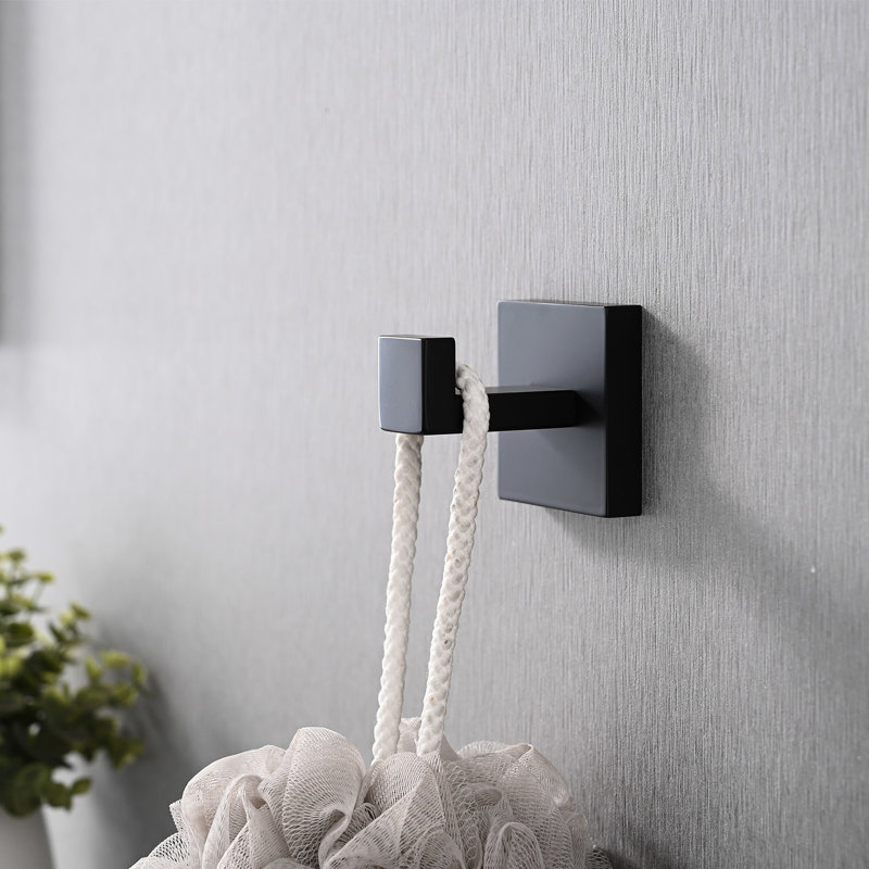 Matte Black Bathroom Fixtures Kit - 4 Pieces, Made Of 304 Stainless Steel, Rust-, , Modern Feature, Simple Installation For Different Spaces 4 Steel Gear Black, Look, Easy Various Areas