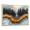 Paysage hivernal de forêt avec rivière en cristal II - forêt, art mural