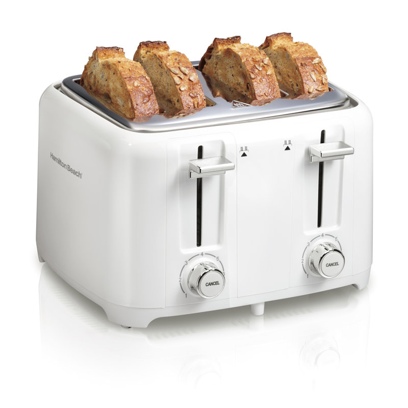 Hamilton Beach 4 Slice Toaster, White