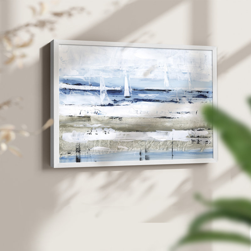 «Sea Gaze I», reproduction encadrée, Blanc, H 16 po x l 20 po