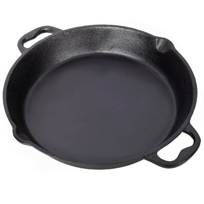 12Inch Pre-Seasoned Cast Iron Skillet, Cast Iron Pan,Dual Assist Handles,Use For Grill, Stovetop, Induction, Oven Safe Cookwa
