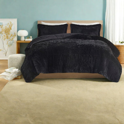 Ensembles de literie en fausse fourrure douce, lit simple en polyester TG