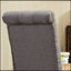 Ensemble de 2 chaises parsons capitonnées en bois massif Habit, gris, alliant élégance, confort et durabilité pour une salle à manger moderne-774856841