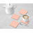 Cork Agate Ceramic Jute Leather Crystal Square Round 4 Piece Coaster Set-62742049