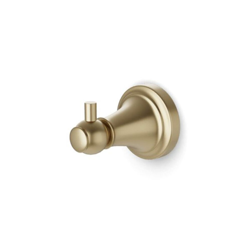 Trova Classic Robe Hook, Satin Brass