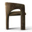 Chaises d'appoint modernes rembourrées en tonneau, fauteuils de salon sculpturaux pour le salon-695489907