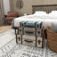 Coffre gigogne décoratif multicolore en bois avec accents rétro et clous, ensemble de 3